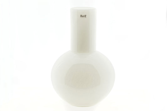 Modern Lowlands Design flowervase glass grey with a sleek rounded shape for elegant floral displays