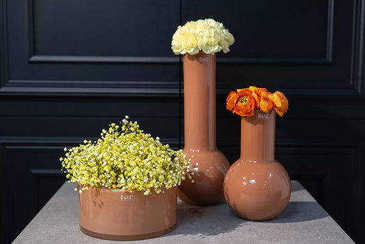 MERYNA Flowervase - GRAVEL Glass by DutZ