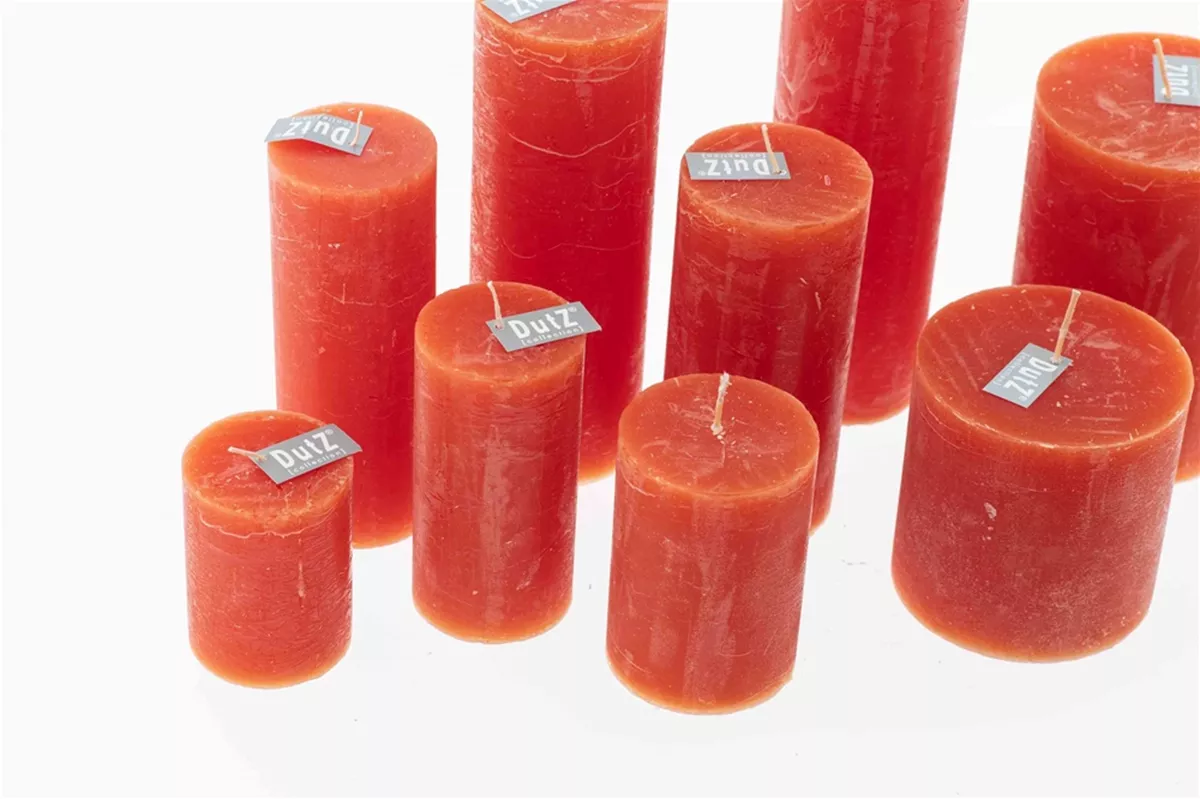 LUXURY RUSTIC CANDLE - CORAL RED - Lowlands Design - - - #tag1# - #tag2# - #tag3# - #tag4#