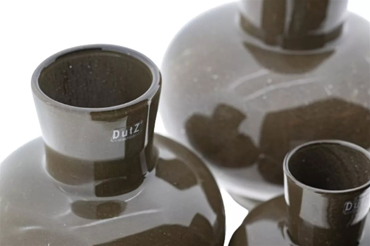VASE MODEST - LIGHTBROWN Colour by DutZ - Lowlands Design - - - #tag1# -#DutZ Collection mouth blown hand blown glass#