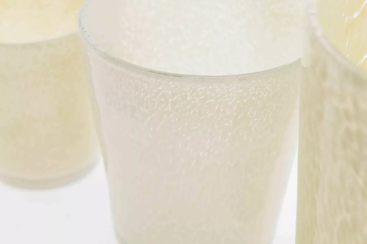 Lowlands Design flowervase glass mouthblown with a textured finish for elegant floral displays