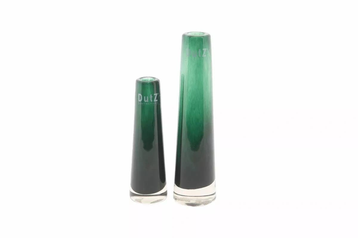 Lowlands Design green gradient glass solifleur budvase set with two different sizes