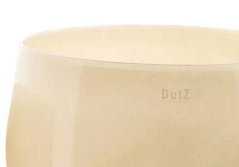 Lowlands Design cream coloured glass bowl with smooth curved edges for stylish dining