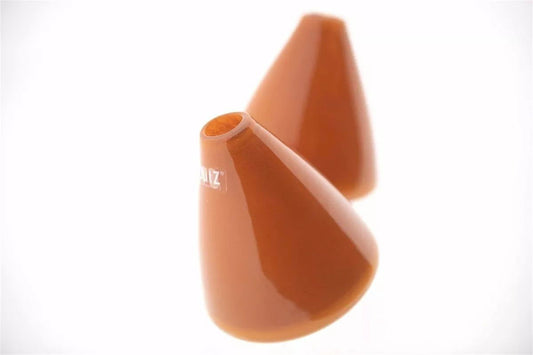 Lowlands Design tumbling vases in glossy terracotta with unique conical shape for modern decor