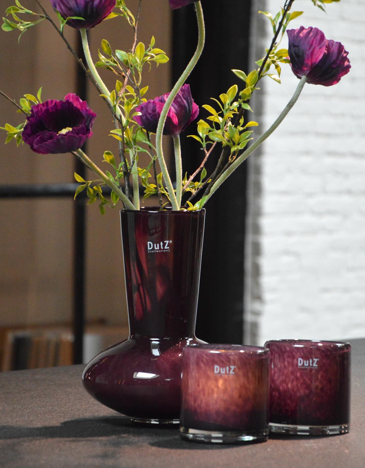 Vase Glass LOFLO - PLUM
