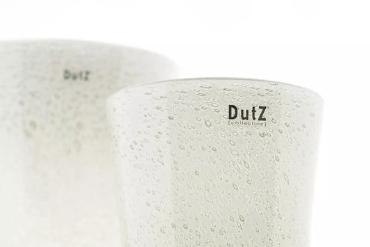 CONIC Vase - H19 D15 cm - WHITE with BUBBLES by DutZ - Lowlands Design -  - CONIC Vase - H19 D15 cm - WHITE with BUBBLES by DutZ - Lowlands Design - Pot - #tag1# - #tag2# - #tag3# - #tag4#