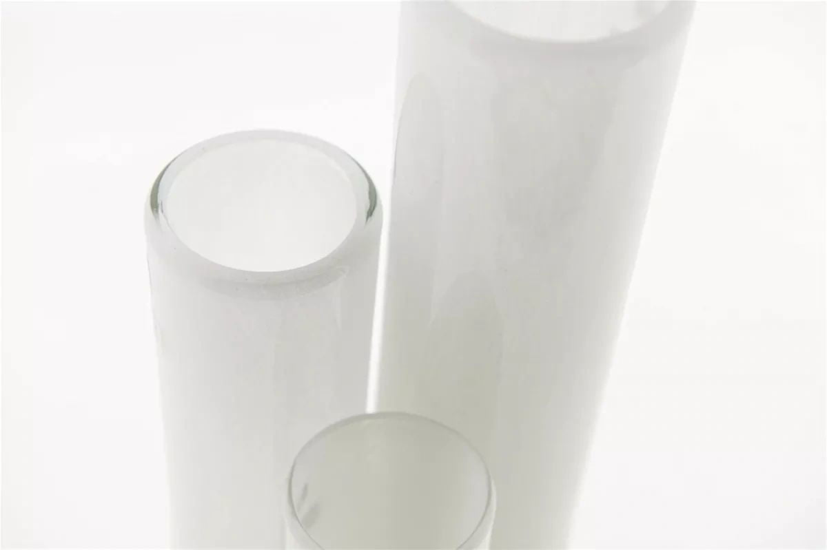 CYLINDER Vase - H25 D6.5 cm - WHITE Colour by DutZ - Lowlands Design -  - CYLINDER WHITE NARROW - #tag1# - #tag2# - #tag3# - #tag4#