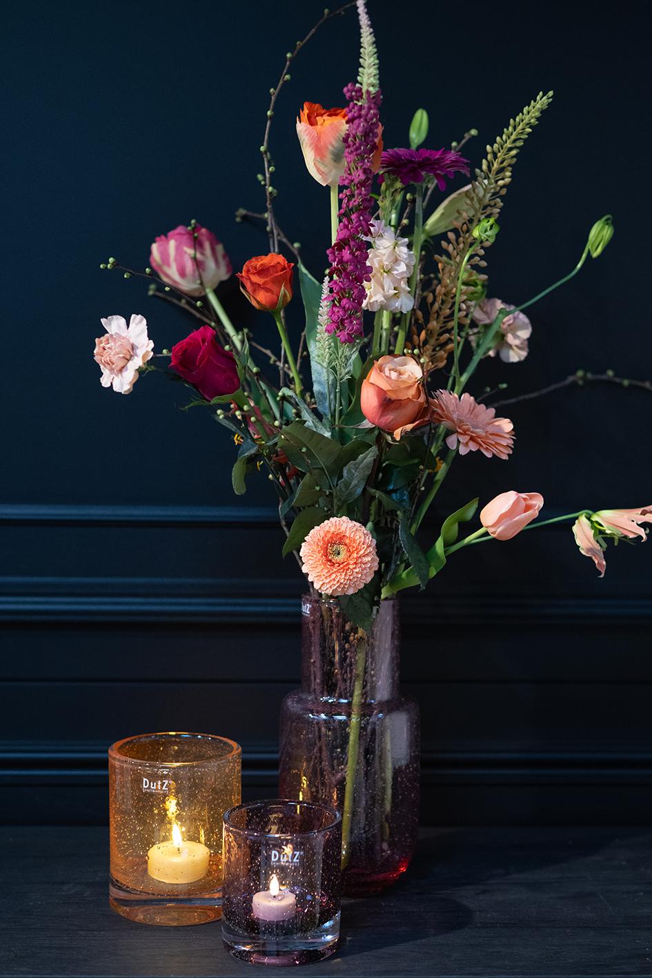 Vase LATO - H30 D14 cm - VIOLET BUBBLES by DutZ