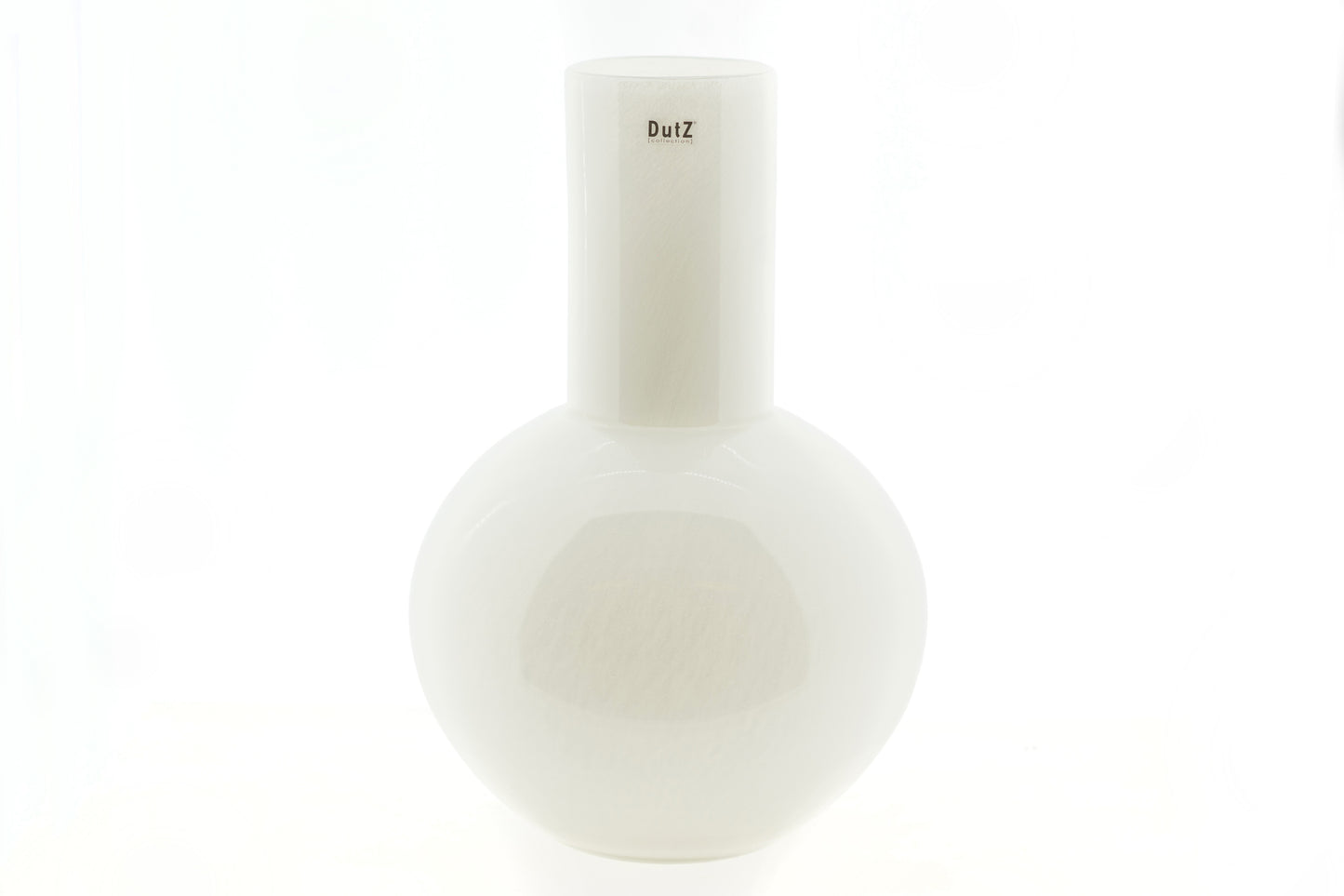 Modern Lowlands Design flowervase glass grey with a sleek rounded shape for elegant floral displays