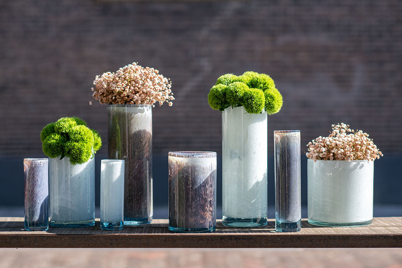 CYLINDER 4 Vase -  H20 D12 cm - MOCCA Colour by DutZ