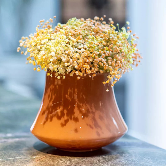 RADU Flowervase - H22 D28 cm -  Mouthblown Glass by DutZ