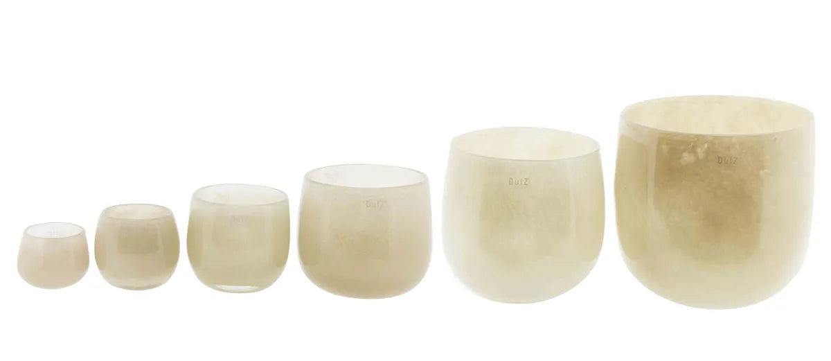 GLASS POT - BEIGE Colour by DutZ - Lowlands Design -  -  - #tag1# - #tag2# - #tag3# - #tag4#