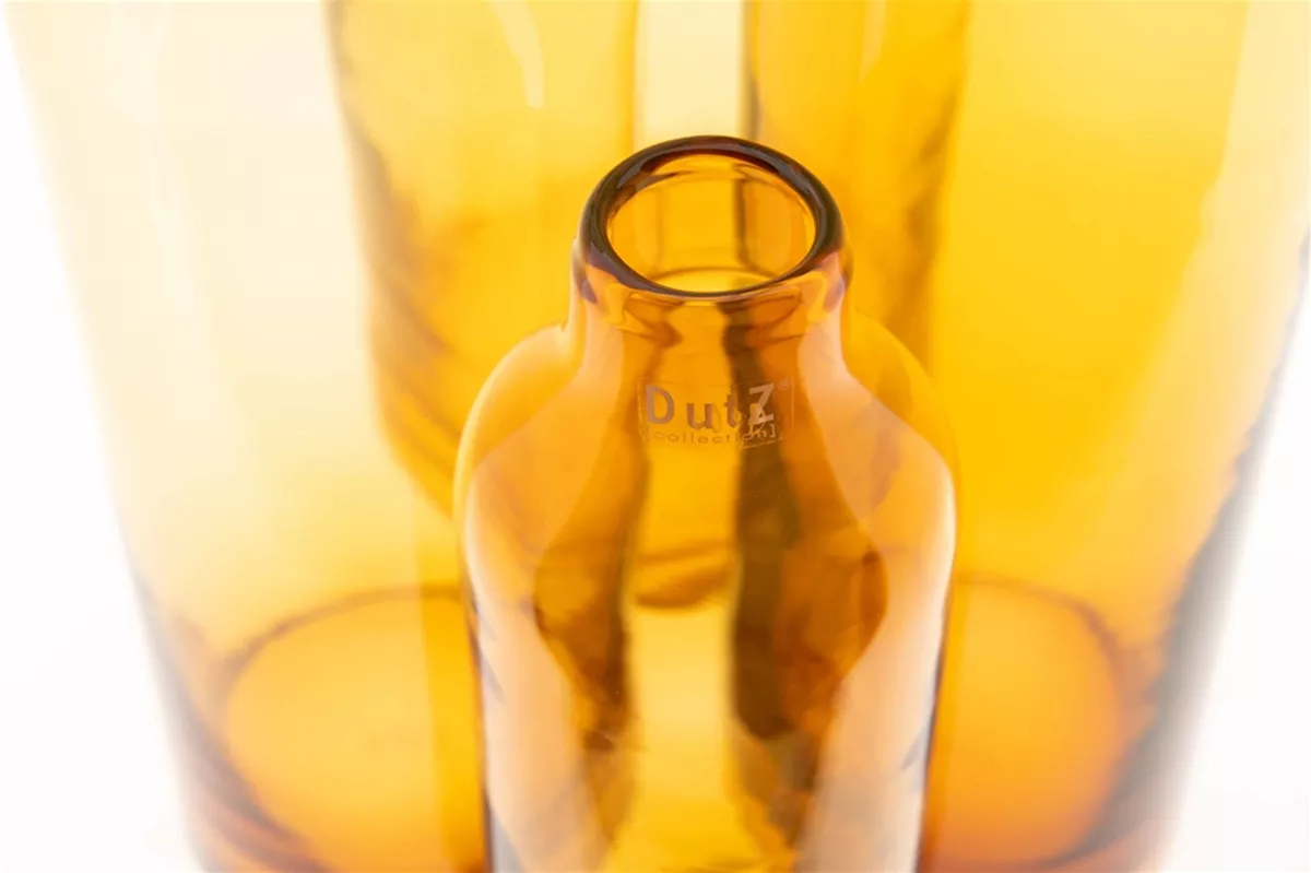 LONGO Vase - AMBER Colour by DutZ - Lowlands Design -  - Transform your space with DutZ vases: exquisite hand-blown glassware, pots, bowls, and candleholders, now available for purchase in the UK. - #tag1# - #tag2# - #tag3# - #tag4#
