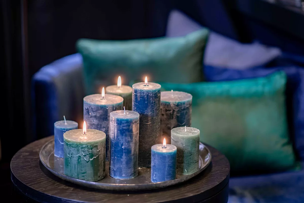 LUXURY RUSTIC CANDLE - DARKGREEN - Lowlands Design -  -  - #tag1# - #tag2# - #tag3# - #tag4#