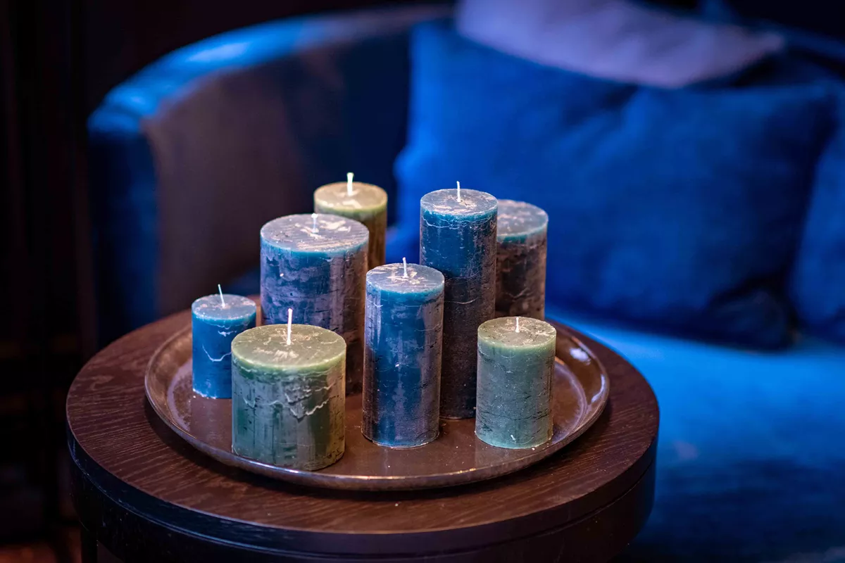 LUXURY RUSTIC CANDLE - NAVY BLUE - Lowlands Design -  -  - #tag1# - #tag2# - #tag3# - #tag4#