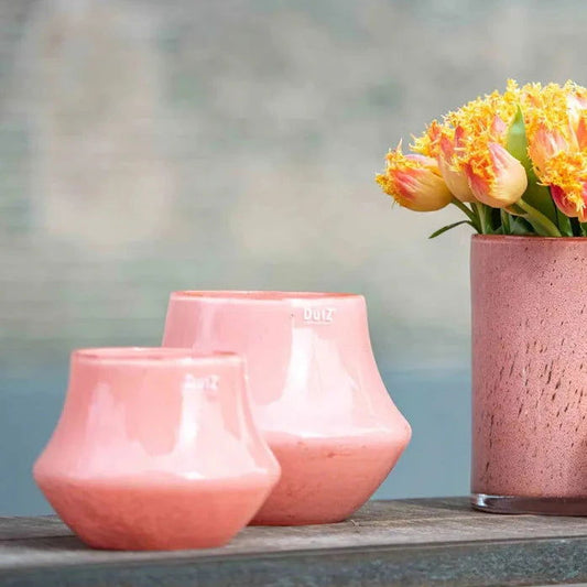 Orchid POT MARCO - PEACH Colour by DutZ - Lowlands Design -  - Indulge in luxury Marco Orchid pots with DutZ Collection vases: adding a touch of opulence to your living space - #tag1# - #tag2# - #tag3# - #tag4#