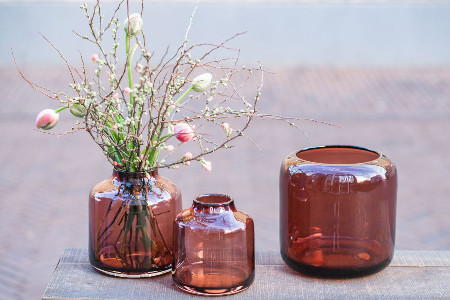 VASE MAZURKA - BURGUNDY Colour by DutZ - Lowlands Design -  - Elevate your home décor with DutZ vases: handcrafted glassware, pots, bowls, and candleholders, offering unrivaled elegance in the UK market. - #tag1# - #tag2# - #tag3# - #tag4#