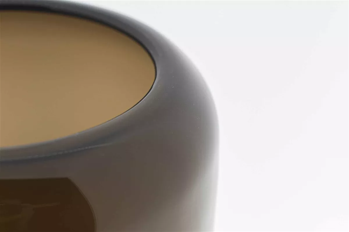 VASE MAZURKA - SMOKY BROWN Colour by DutZ - Lowlands Design -  - Find your statement piece with DutZ vases: expertly crafted hand-blown glassware, pots, bowls, and candleholders, available for UK delivery. - #tag1# - #tag2# - #tag3# - #tag4#