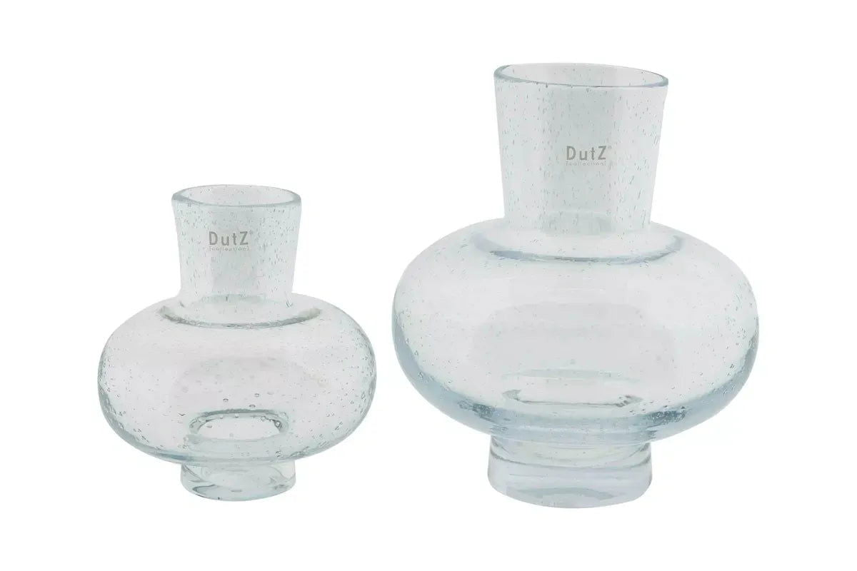 VASE MODEST - CLEAR BUBBLES Colour by DutZ - Lowlands Design -  - Experience the craftsmanship of DutZ Collection vases: adding a touch of luxury to your home décor - #tag1# - #tag2# - #tag3# - #tag4#
