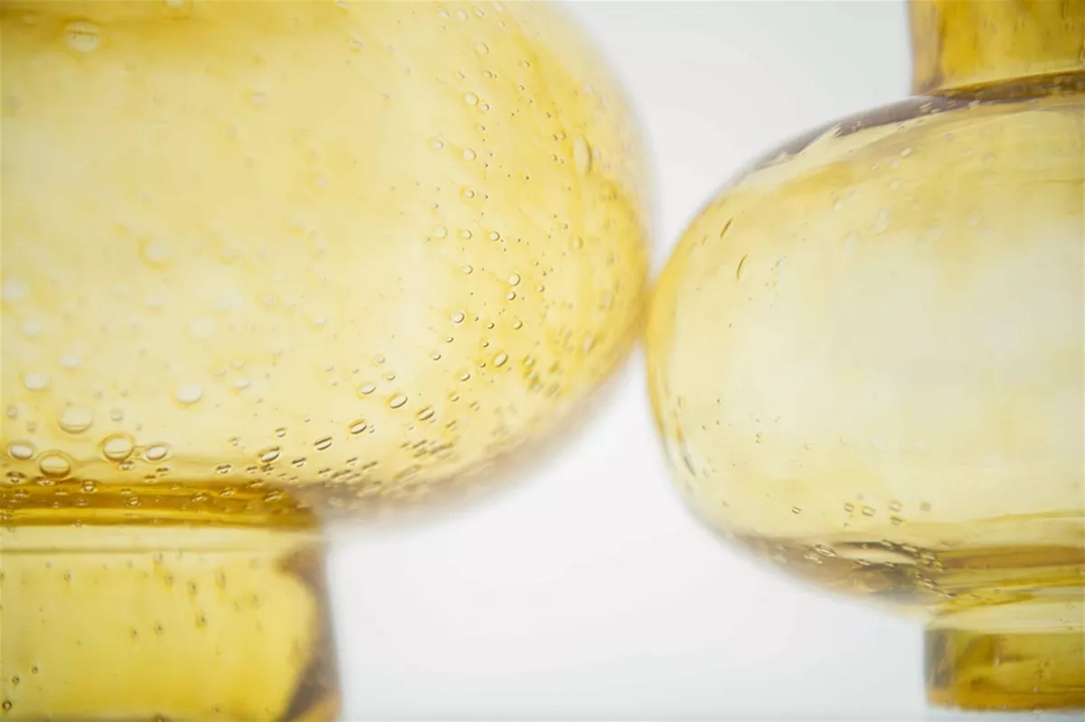 VASE MODEST - GOLD BUBBLES Colour by DutZ - Lowlands Design -  - Discover artisan-crafted high-end DutZ flower vases for a bouquet: hand-blown glassware, pots, bowls, and candleholders, perfect for your UK shopping needs - #tag1# - #tag2# - #tag3# - #tag4#