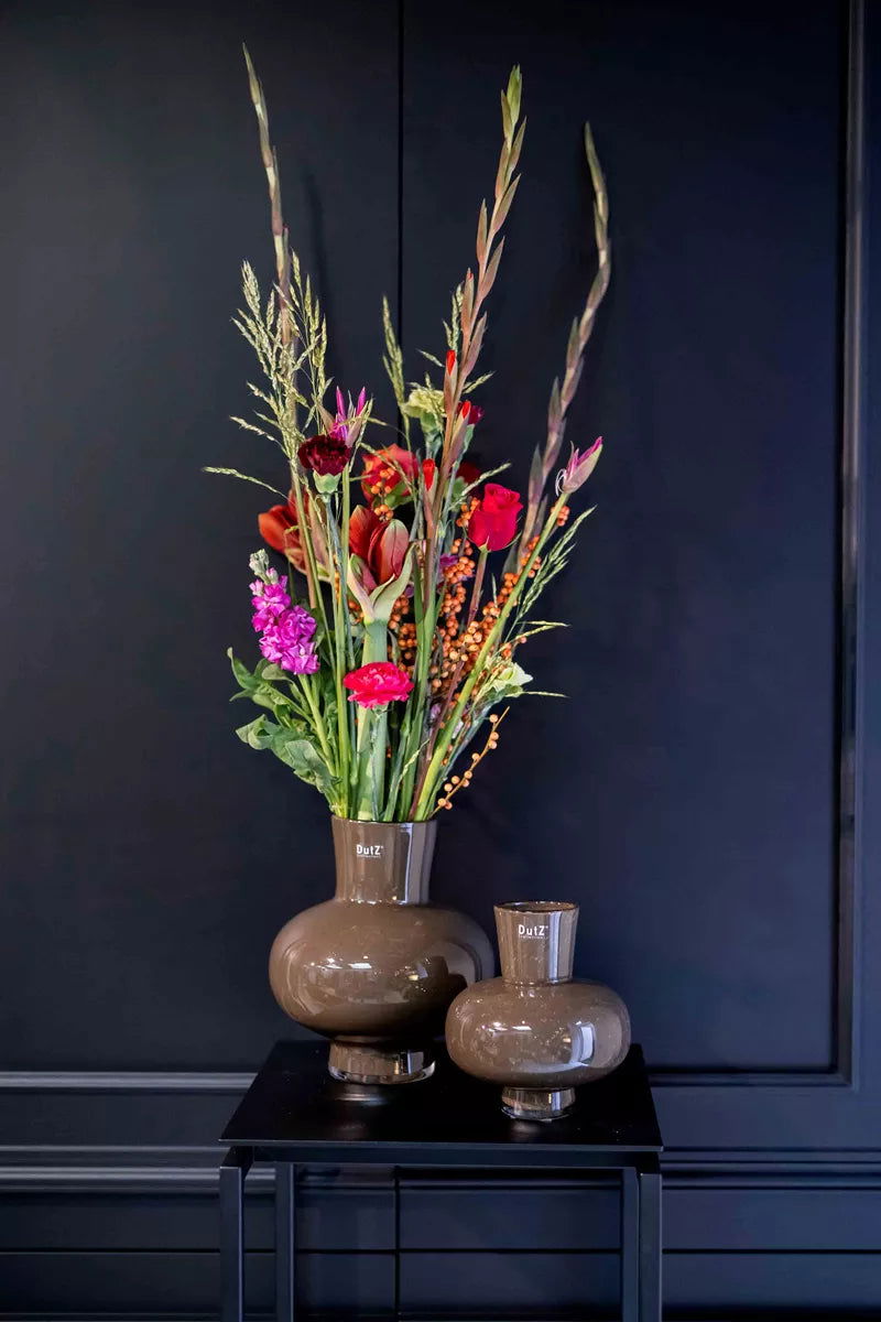 VASE MODEST - LIGHTBROWN Colour by DutZ - Lowlands Design -  -  - #tag1# -#DutZ Collection mouth blown hand blown glass#