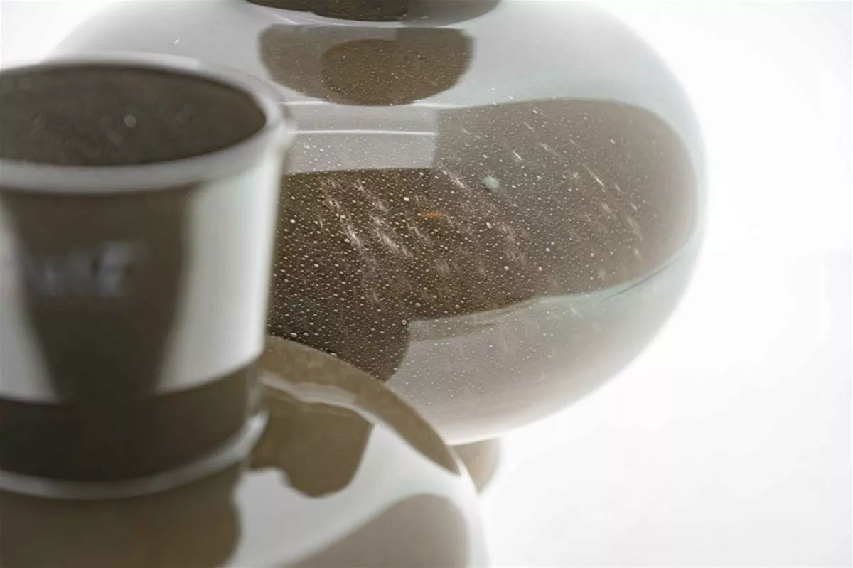 VASE MODEST - LIGHTBROWN Colour by DutZ - Lowlands Design -  -  - #tag1# -#DutZ Collection mouth blown hand blown glass#