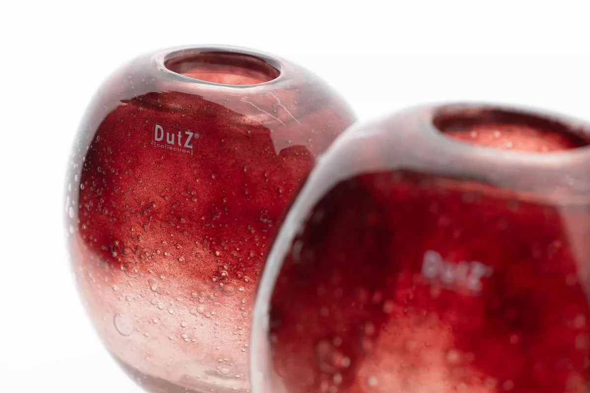 VASE OVALI - RASPBERRY BUBBLES - Lowlands Design -  -  - #tag1# -#DutZ Collection mouth blown hand blown glass#