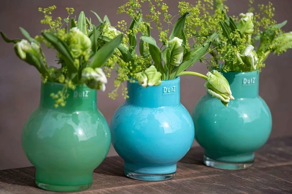 VASE RONDO S - H17 D14 cm - GRASSGREEN - Lowlands Design -  - VASE RONDO S - H17 D14 cm - GRASSGREEN - Order unit: 4pcs x GBP14.5 - #tag1# - #tag2# - #tag3# - #tag4#