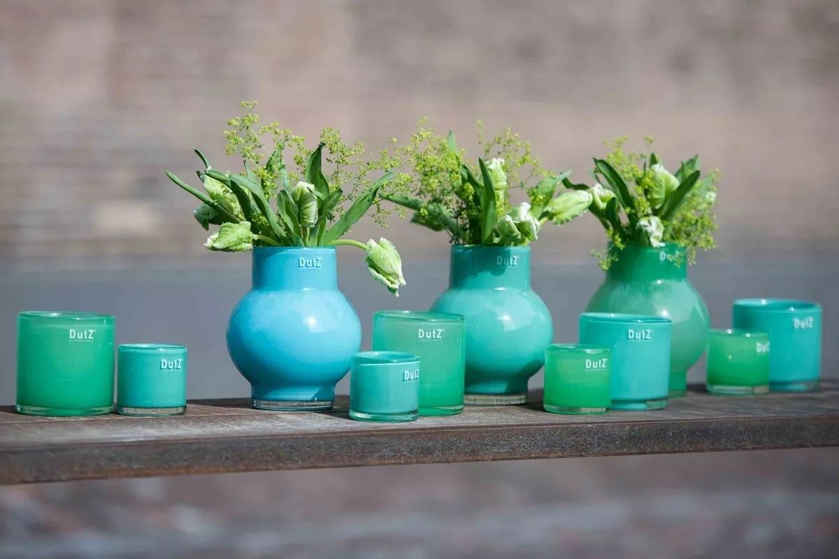 VASE RONDO S - H17 D14 cm - GRASSGREEN - Lowlands Design -  - VASE RONDO S - H17 D14 cm - GRASSGREEN - Order unit: 4pcs x GBP14.5 - #tag1# - #tag2# - #tag3# - #tag4#