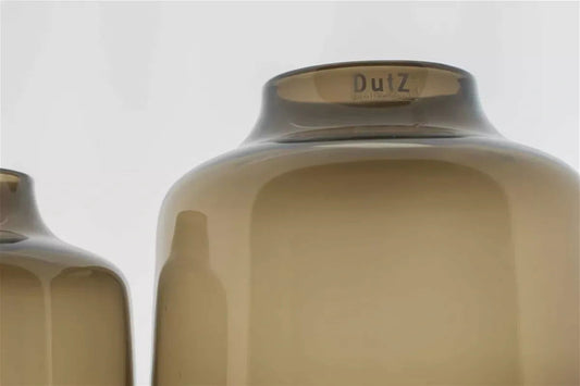VASE TISZA - SMOKY BROWN Colour by DutZ - Lowlands Design -  - Discover artisan-crafted high-end DutZ flower vases for a bouquet: hand-blown glassware, pots, bowls, and candleholders, perfect for your UK shopping needs - #tag1# - #tag2# - #tag3# - #tag4#
