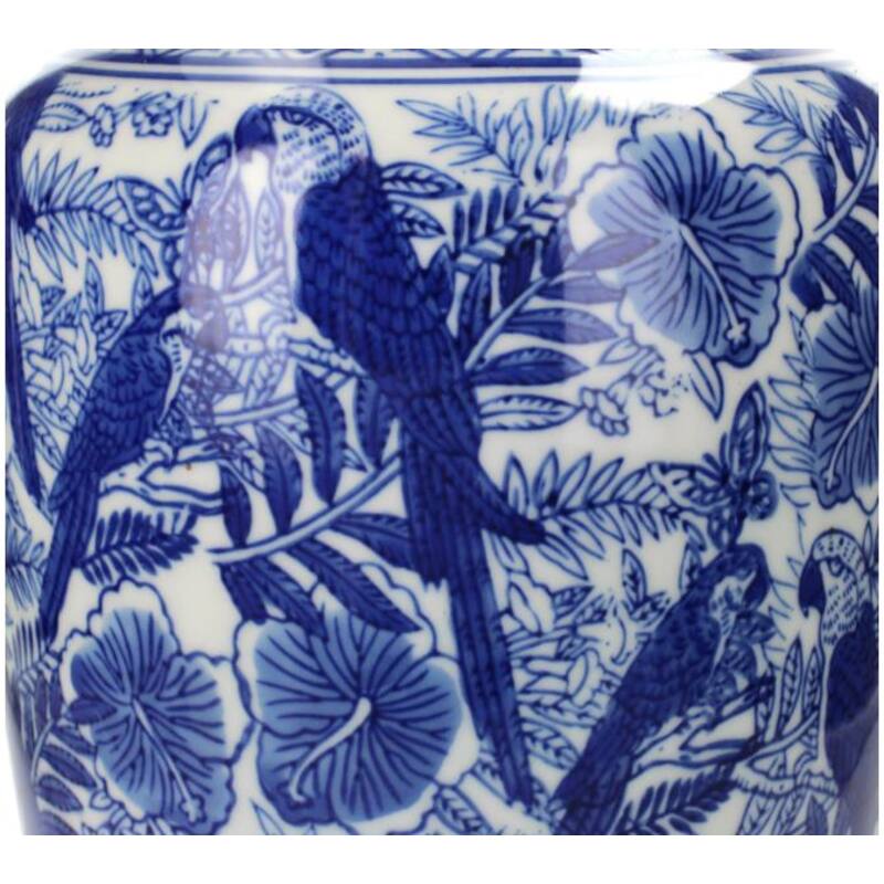 Dutch Blauw Vase Limbricht - 31x16x16cm - White Blue Porcelain