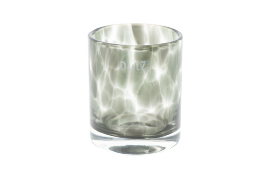 Lowlands Design GREY CYLINDER Vase candleholder Pot made of glass with a sleek design