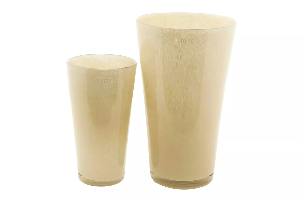 Lowlands Design flowervase glass mouthblown in two sizes for elegant floral arrangements