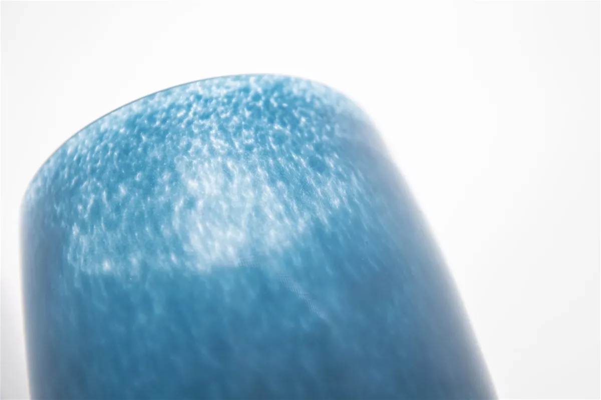 Lowlands Design Glass Flower Vase in a Beautiful Blue Finish, Ideal for Floral Arrangements