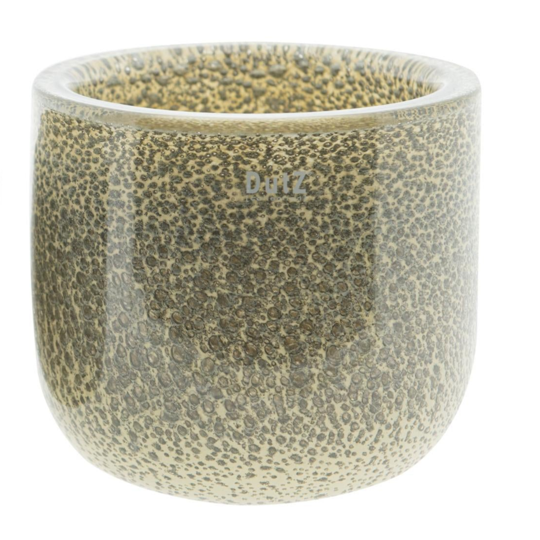 Lowlands Design Bowl THICK Glass with a textured speckled finish for modern decor