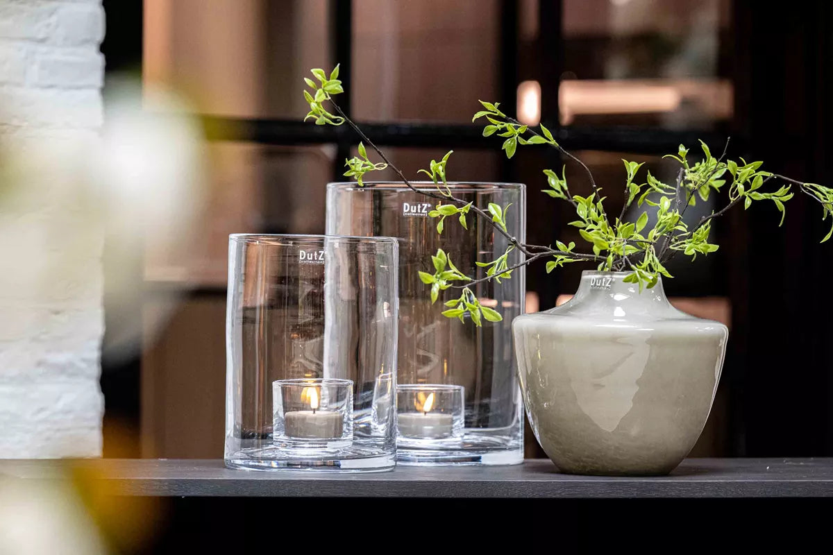 Lowlands Design glass vase brown, stylish design for modern home decor
