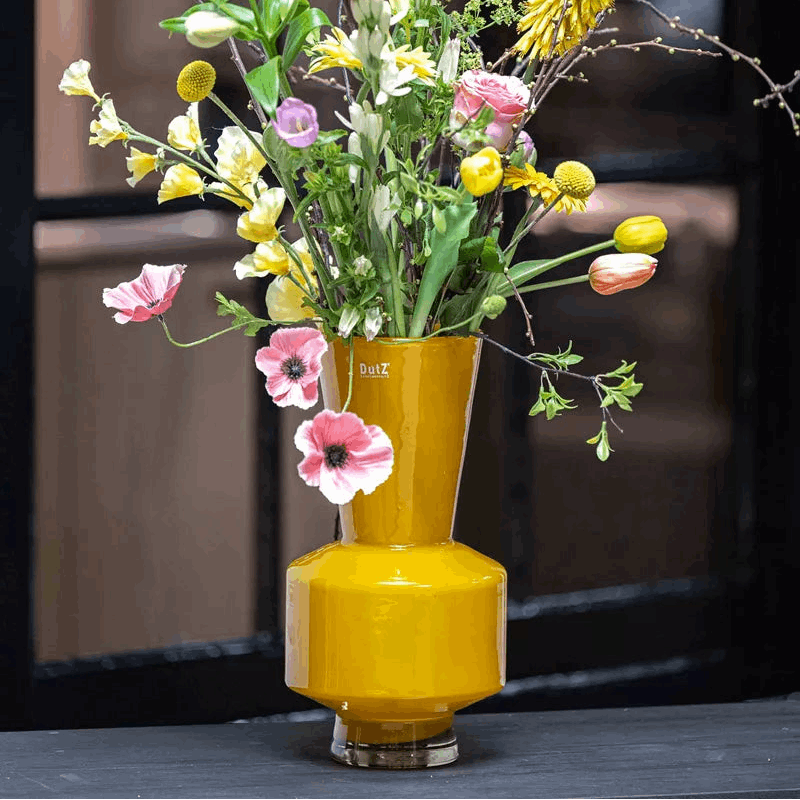 Vase Shani - Ochre Yellow