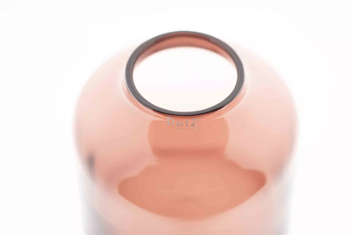 Lowlands Design pink glass vase with round opening and smooth finish