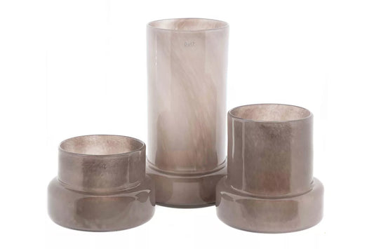 Lowlands Design glass large vase purple in a contemporary style with a smooth finish