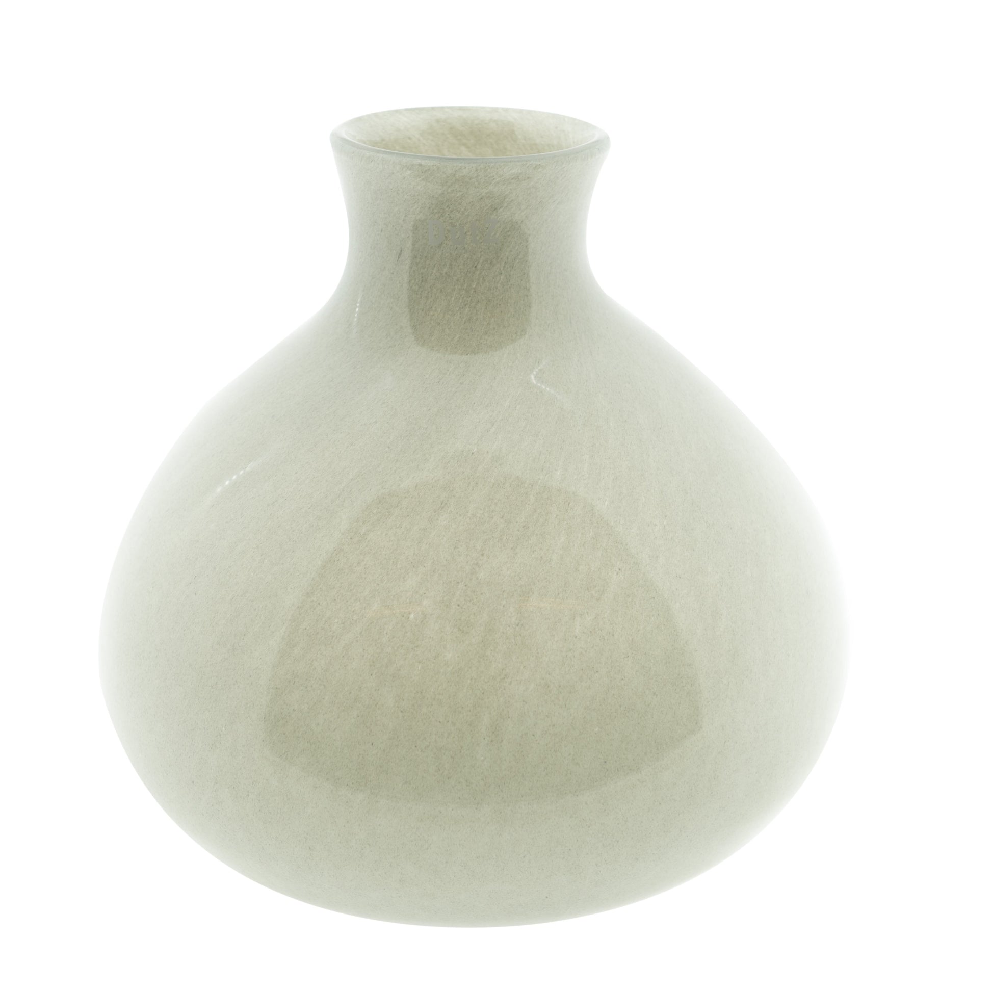 Lowlands Design glass lighgrey vase with a smooth, rounded shape, perfect for displaying flowers