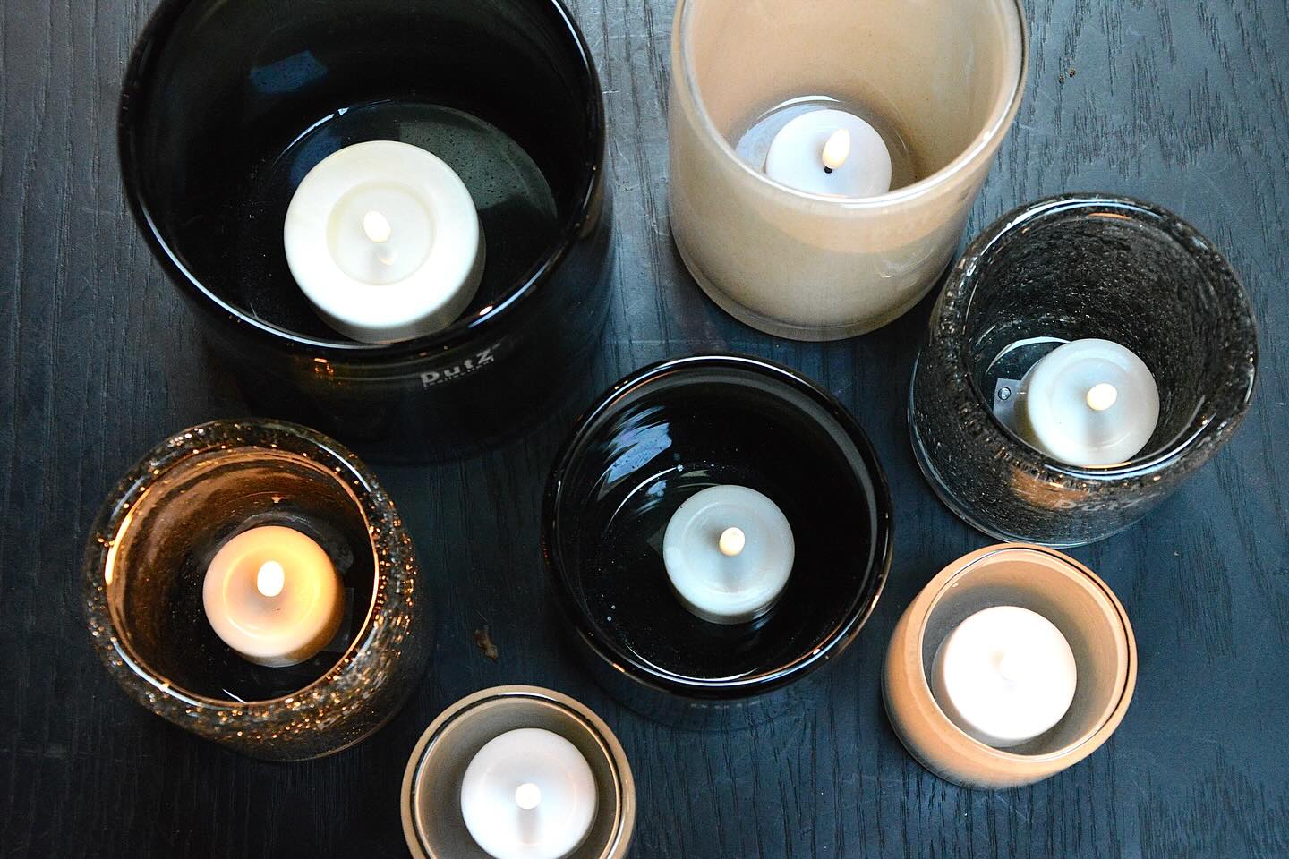 Glass CYLINDER C4 Candleholder vase - SMOKE