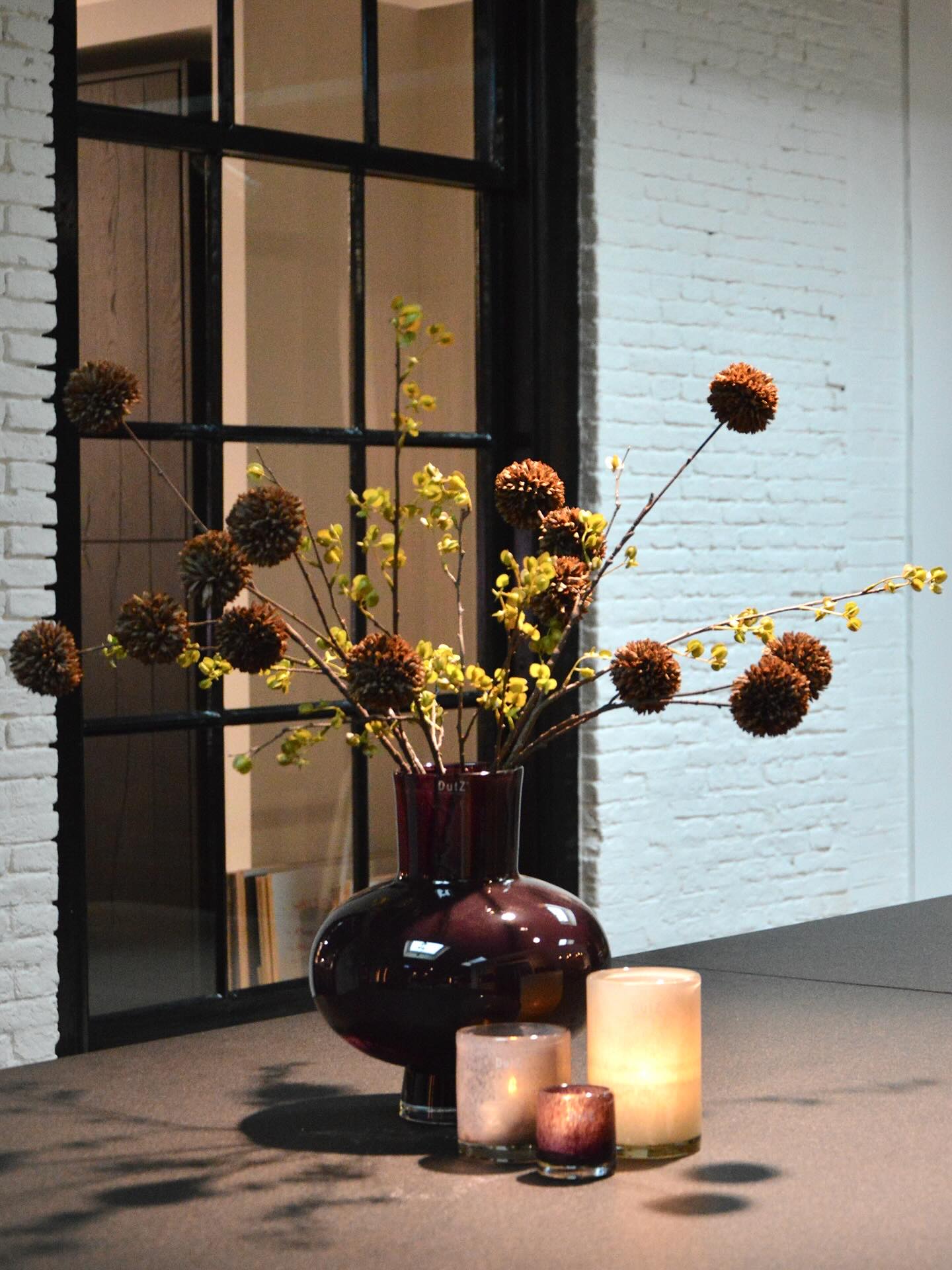 Posy Vase MODEST - PLUM Glass