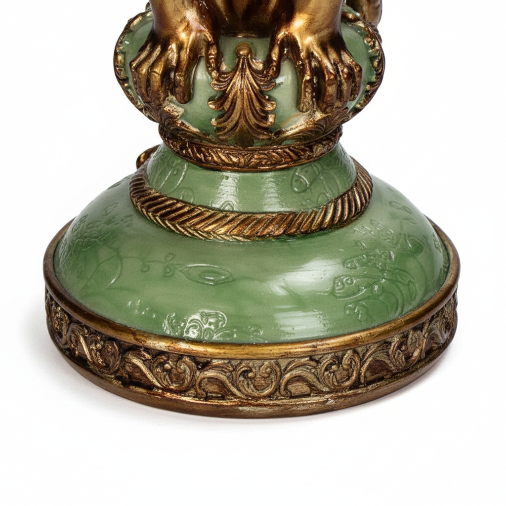 Vintage Style Monkey Candleholder - H26x10x9.5cm - Polyresin