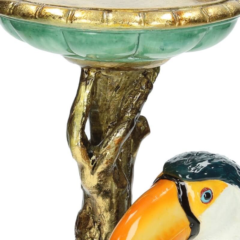 Vintage Style Toucan Candleholder - H30x13x10cm - Polyresin